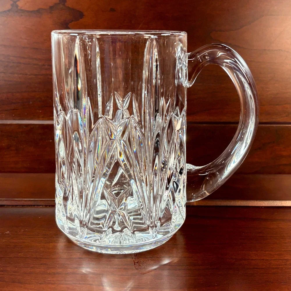 Waterford Marquis Brookside Beer Mug Crystal Tankard Clear Germany Excellent